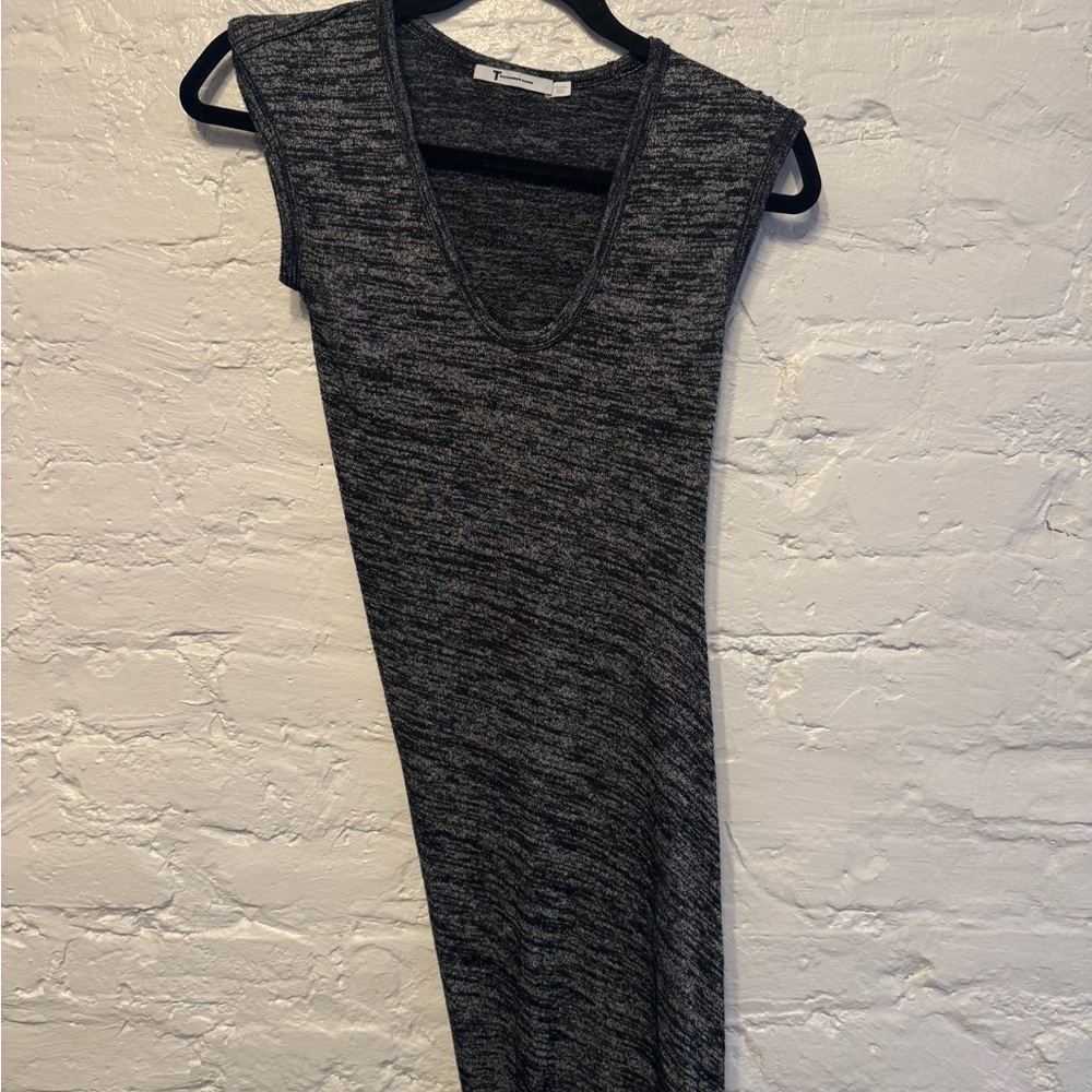 Alexander Wang Gray Sleeveless Knit Dress
